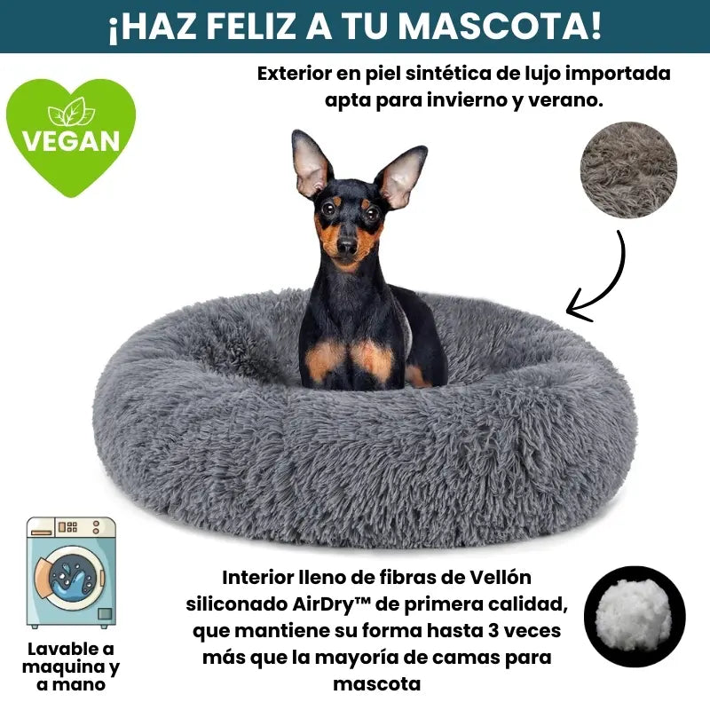 Cama Original Antiestrés Para Perros Mascotikos + Almohadita De Regalo